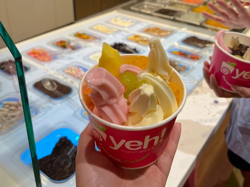 low-sugar frozen yogurt Montreal