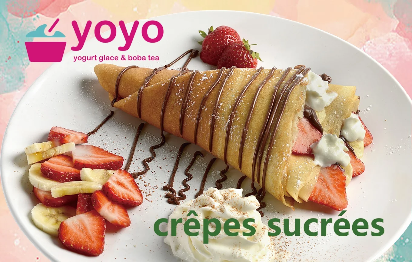 Sweet and Savory: Try Our Crepes with Froyo on the Side